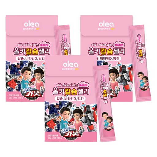 올키 칼슘젤리 복숭아맛 15p