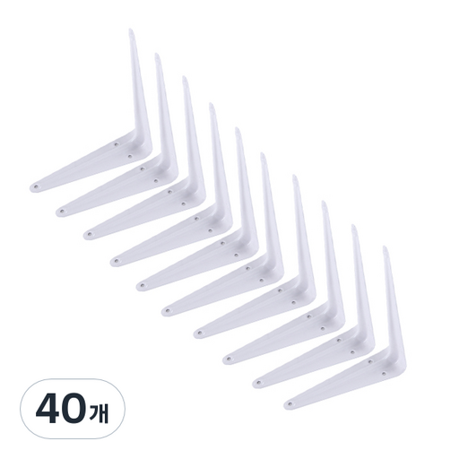 ETSHOP 선반대 까치발 화이트 S 150 x 125 x 35 mm