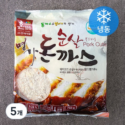 한맥 순살 돈까스 5개입 (냉동)