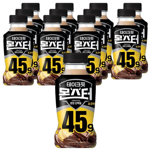 TAKEFIT Monster高蛋白飲 巧克力香蕉口味, 350ml, 12瓶