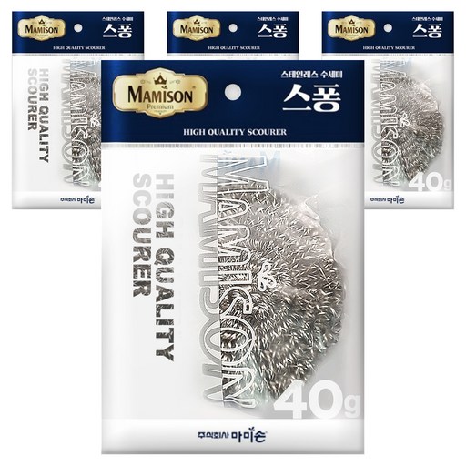 마미손 스텐 스퐁 수세미 40g
