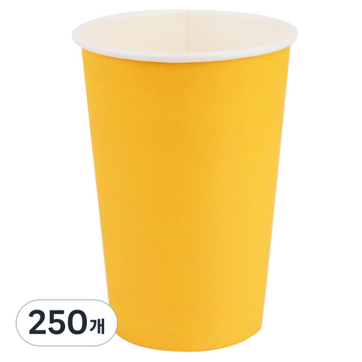 투고팩 종이컵 390ml 옐로우