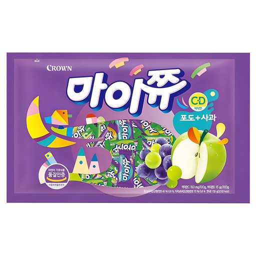 마이쮸 필로우 포도 사과 츄잉캔디