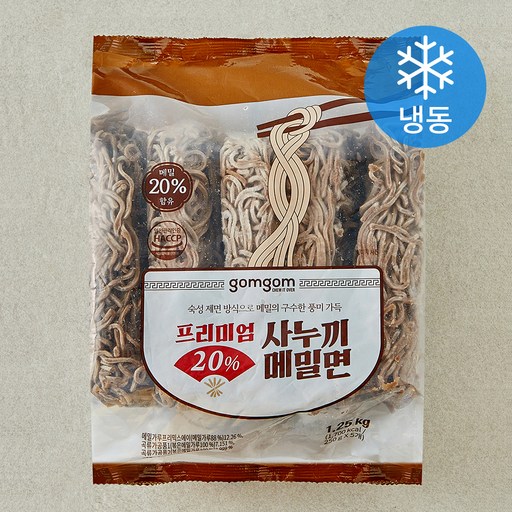 곰곰 프리미엄 20% 사누끼 메밀면 (냉동)
