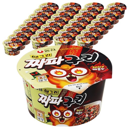 농심 앵그리 짜파구리 큰사발 컵라면