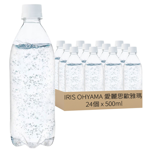 IRIS FOODS 富士山強氣泡水 環保無標籤款, 500ml, 24個