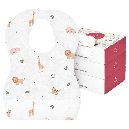 아띠래빗 일회용 방수 턱받이 편리함과 위생을 한번에 담다