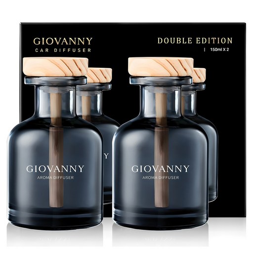 GIOVANNY 차량용 디퓨저 150ml, 편백나무 숲, 2개