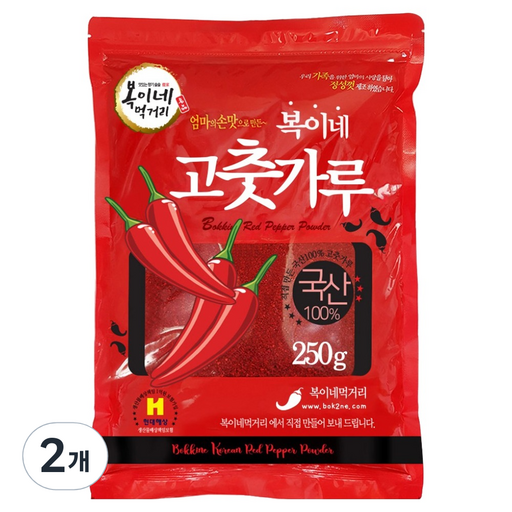 복이네먹거리 국산 고추가루 보통맛 반찬용