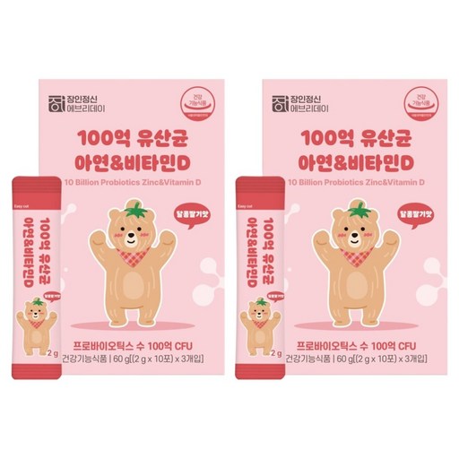 장인정신 에브리데이 100억 유산균 아연 & 비타민D 30p