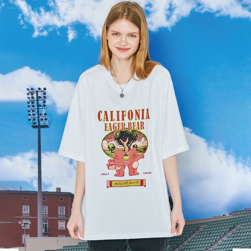 꼼파뇨 16수 캘리포니아 베어 반팔 티셔츠