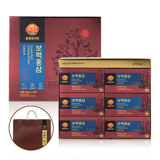 천지인 6년근 보력 홍삼 30p + 쇼핑백집품필요