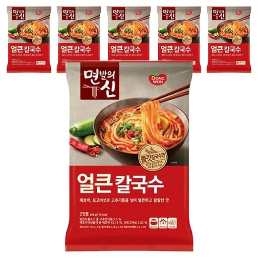 동원 면발의신 얼큰칼국수