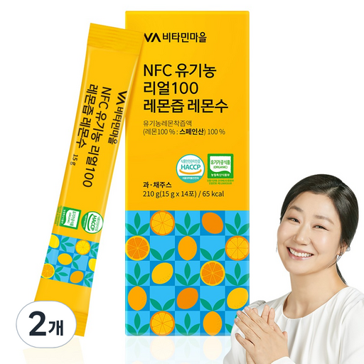 비타민마을 NFC 리얼100 유기농 레몬즙 레몬수 14p