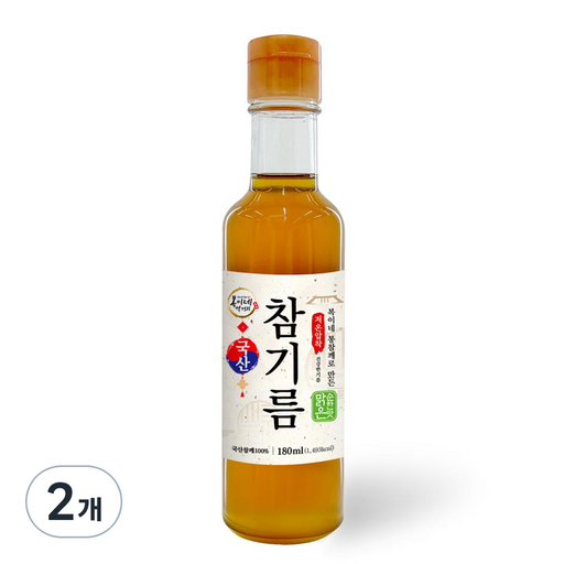 복이네먹거리 통깨로 만든 저온압착 순한맛 국산 맑은참기름