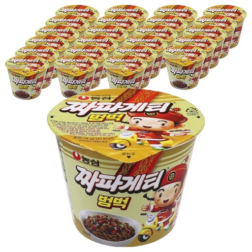농심 짜파게티 범벅 미니 컵라면 70g