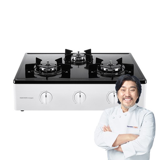 나비엔매직 가스레인지 3구 고객직접설치