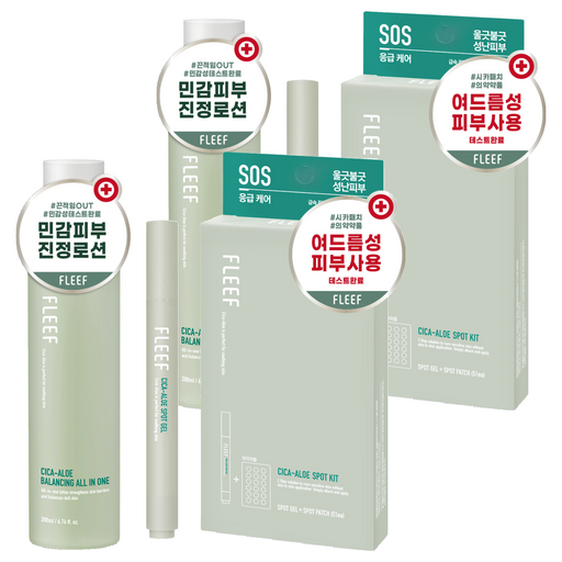 다슈 플리프 시카 알로에 밸런싱 올인원 200ml + 플리프 시카 알로에 스팟 키트 세트