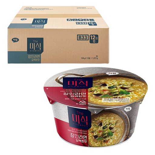 더미식 장인라면 담백한맛 컵 106g