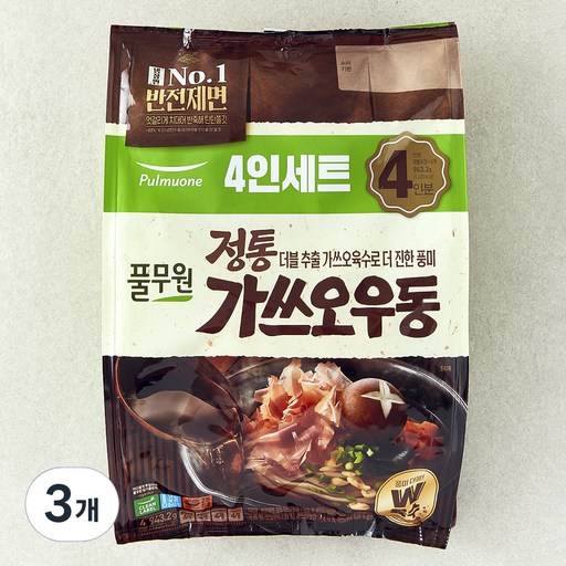 풀무원 정통 가쓰오 우동 4인분