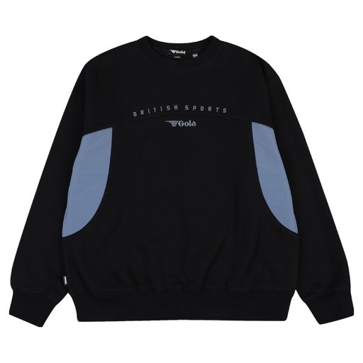 골라 남녀공용 FABRIC MIXED SWEAT SHIRT WGLA6SJMMZ01