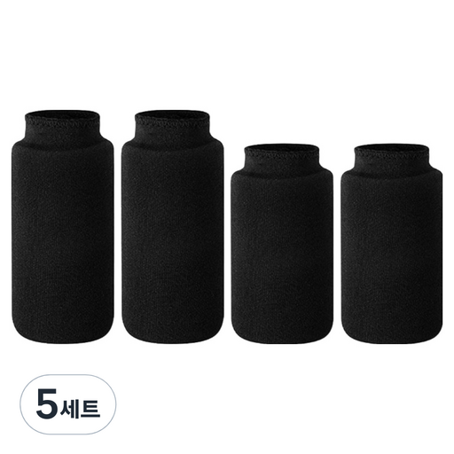 휴다온 손가락 보호대 아이싱 온찜질 마사지기 2종 x 2p 세트 블랙