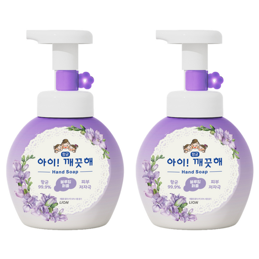 아이깨끗해 블루밍퍼플 핸드워시 플라워