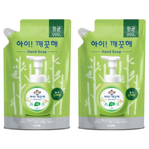 아이깨끗해 향균 폼 핸드솝 숲 속 산책향 리필