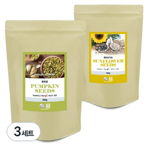 견과공장 호박씨 + 해바라기씨 세트