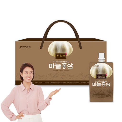 천심본 마늘의 힘 마늘홍삼즙 30p