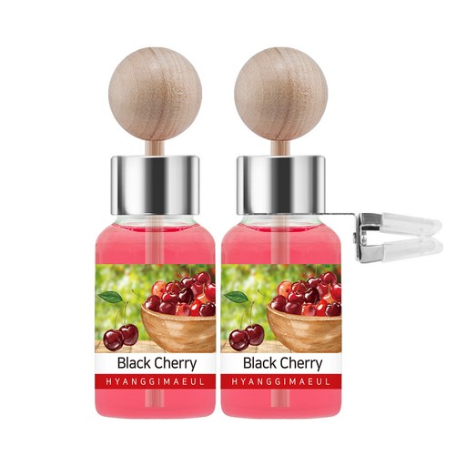 향기마을 차량용 디퓨저 17ml 2p + 나무봉 2p + 송풍구클립 2p