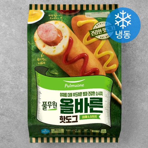 풀무원 올바른 핫도그 개별 (냉동)