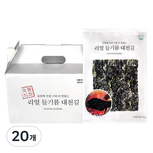 동이식품 숯불에 직접 구운 리얼 들기름 대천김