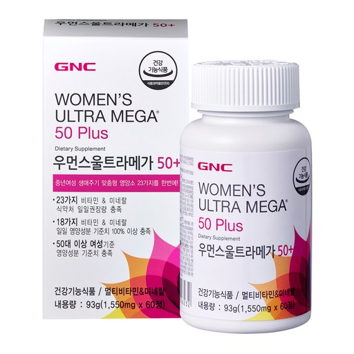 GNC 우먼스 울트라메가 50플러스 멀티비타민