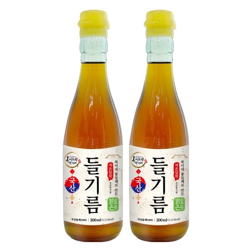 복이네먹거리 통들깨로 만든 저온압착 순한맛 국산 맑은 들기름