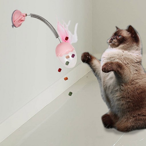 딩동펫 고양이 깃털 스프링 간식토이