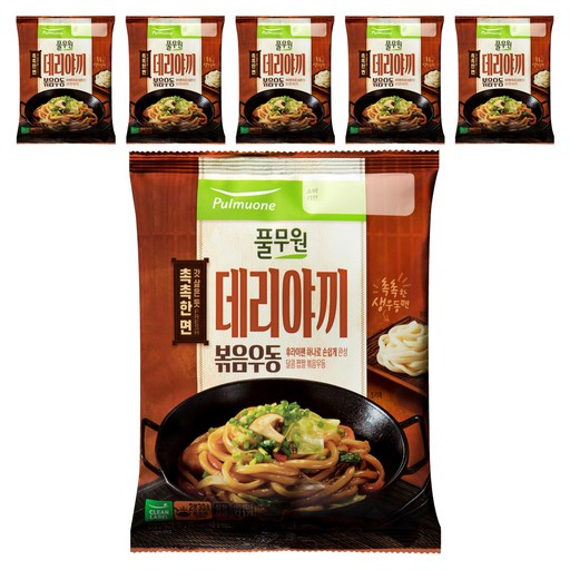 풀무원 데리야끼 볶음 우동 1인분