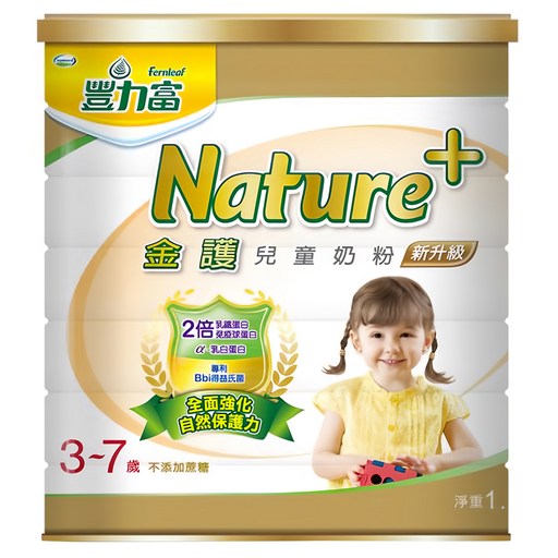 Fernleaf 豐力富 Nature+ 金護兒童奶粉 4號 3~7歲, 1.5kg, 1罐