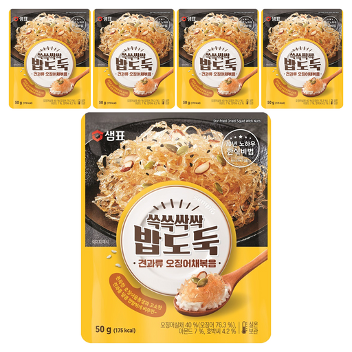샘표 쓱쓱싹싹 밥도둑 견과류 오징어채볶음