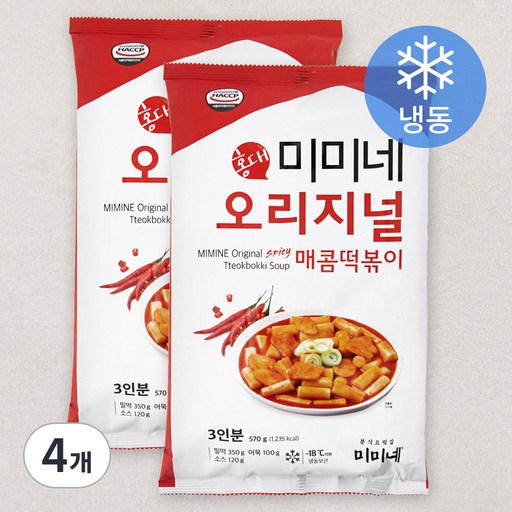 미미네 오리지널 매콤 떡볶이 (냉동)