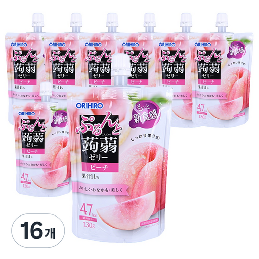 오리히로 푸룬토 곤약젤리 복숭아맛
