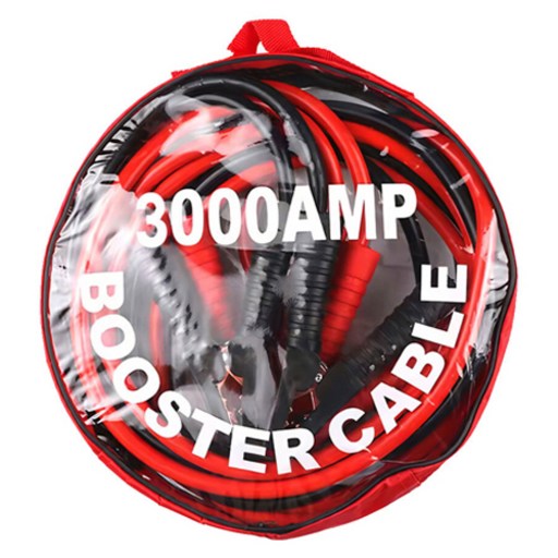 808 차량용 점프 선 자동차 배터리 방전 스타터 케이블 3000AMP + 전용 파우치