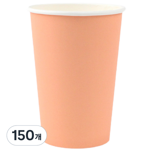 아이엔피 파스텔 종이컵 살구피치 390ml