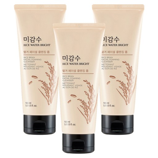 더페이스샵 미감수 브라이트 쌀겨 페이셜 클렌징 폼