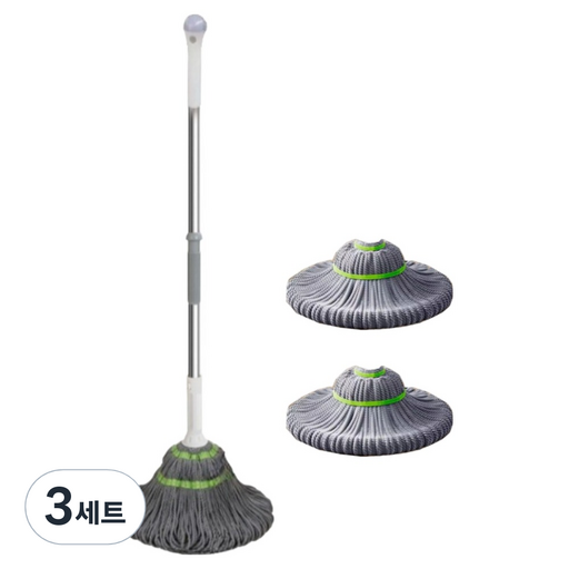 오코로 노터치 돌려짜는 걸레 밀대 + 걸레 2p 세트