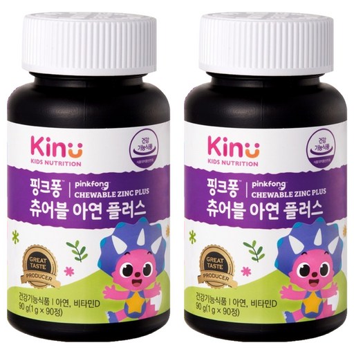 키누 핑크퐁 츄어블 아연 플러스