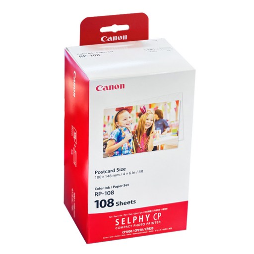 Canon 佳能 自拍相片列印紙 明信片尺寸 RP-108, 4X6, 108個