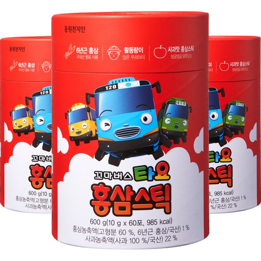 천지인 꼬마버스 타요 홍삼스틱