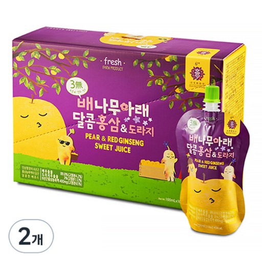김정환홍삼 배나무아래 달콤홍삼&도라지 홍삼음료
