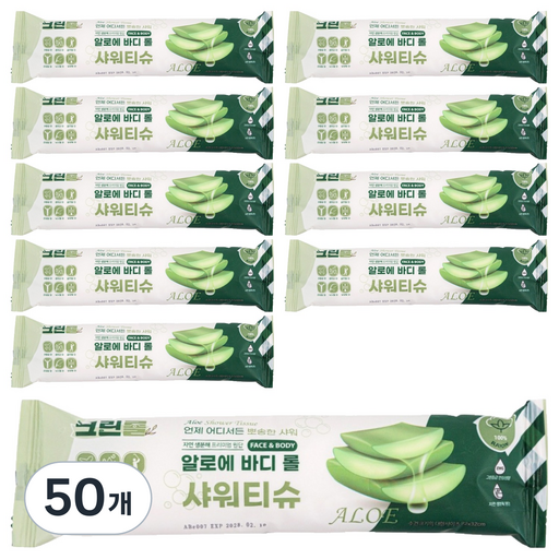 크린롤 빅사이즈 알로에 바디 롤 샤워티슈